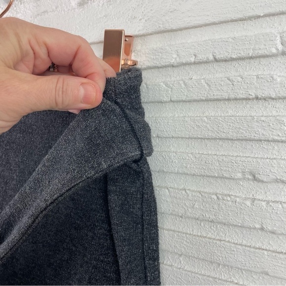 Loft Outlet NWT Gray Pencil Skirt Tie Belt Terry Knit Size Small - Picture 9 of 13